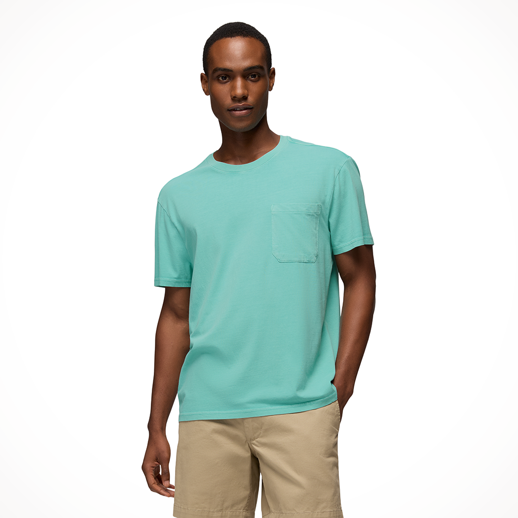 Product image: Prana Everyday Pocket SS Tee Sea Glass mens 2026 Alt1.