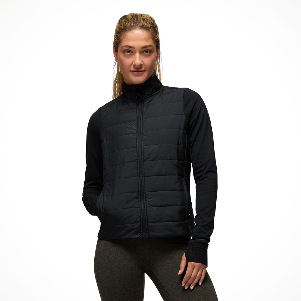 Product image: Prana Insulated Ice F Low Jacket black womens 2026 alt1.