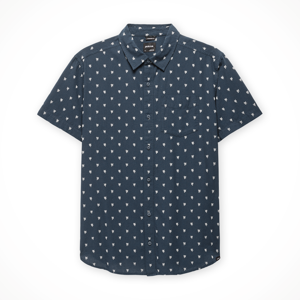 Product image: Prana Metador SS Shirt Nautical Palm Trees Mens 2026, shown in primary marketing view.