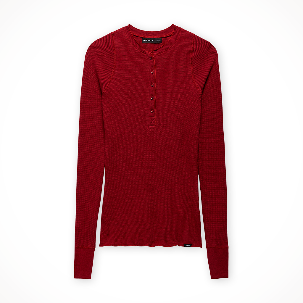 Product image: Prana Touchstone Henley Retrograde Heather womens 2025, shown in primary marketing view.