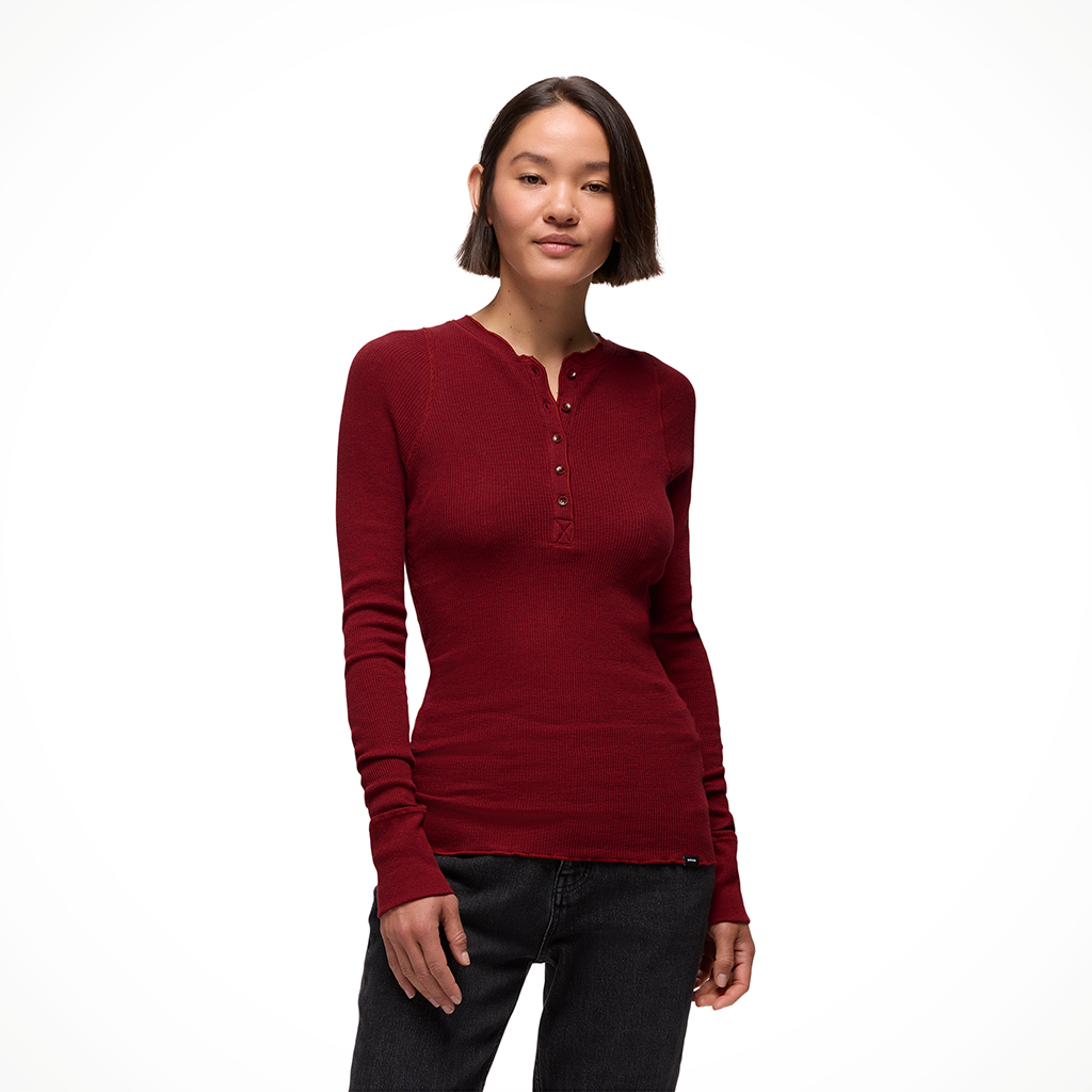 Product image: Prana Touchstone Henley Retrograde Heather womens 2025 alt1.