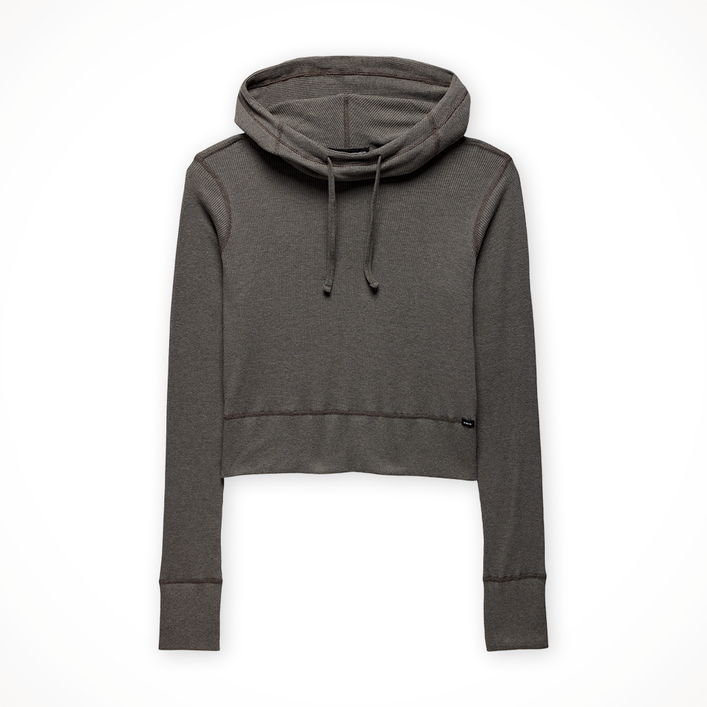 Product image: Prana Touchstone Hoodie Thyme H Eather womens 2025, shown in primary marketing view.