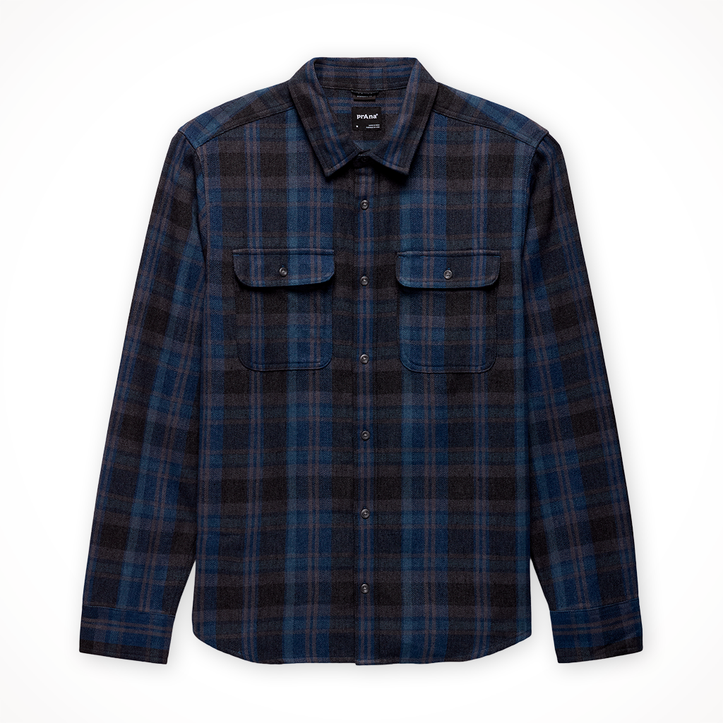 Product image: Prana Westbrook Flannel Capulet Blue Mens 2025, shown in primary marketing view.