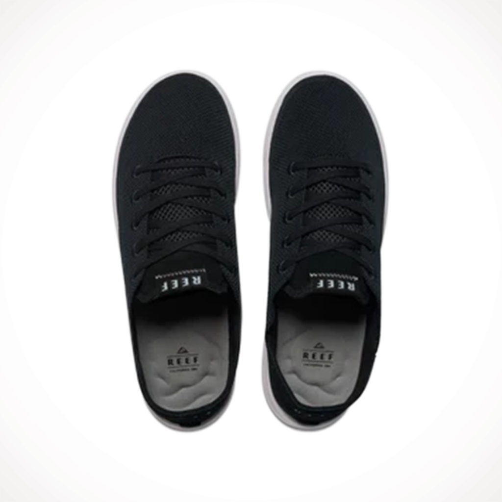 Product image: Reef Swellsole Neptune Black Mens 2025, shown from above.