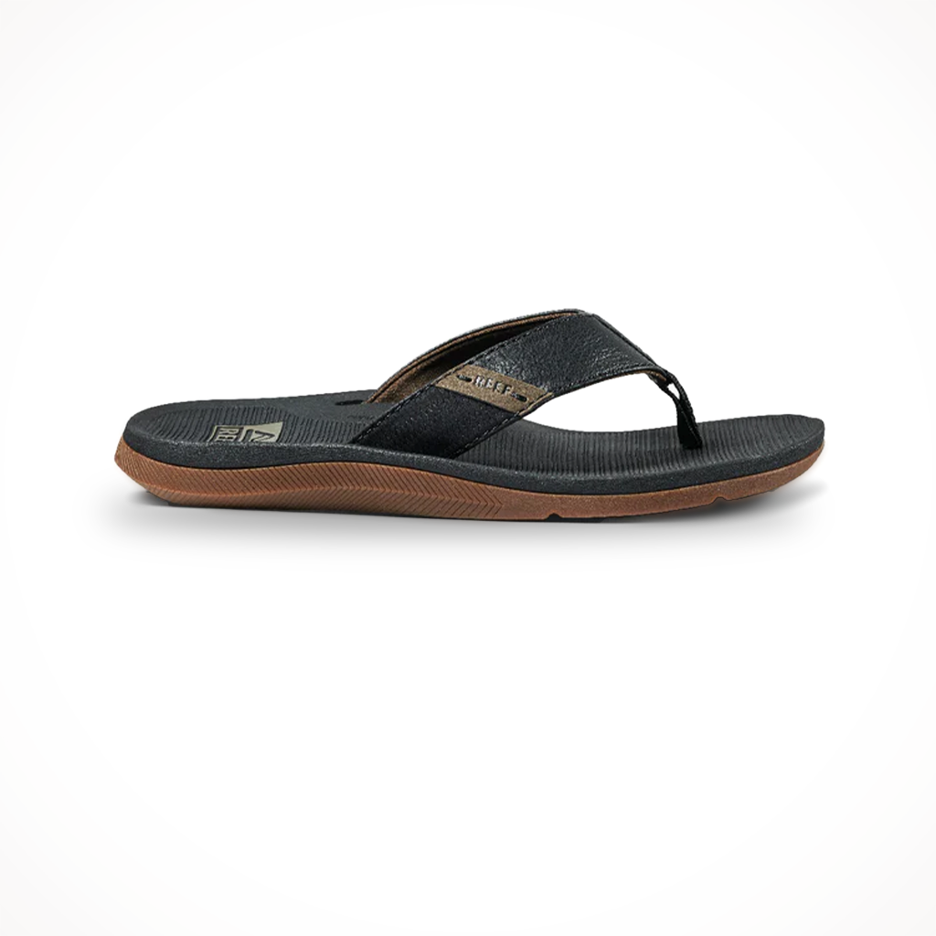 Product image: Reef Mens Santa Ana Black, shown in primary marketing view.