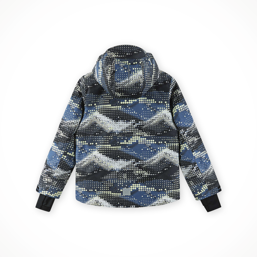 Product image: Reima Tirro Soft Black Kids 2025, shown from the back.