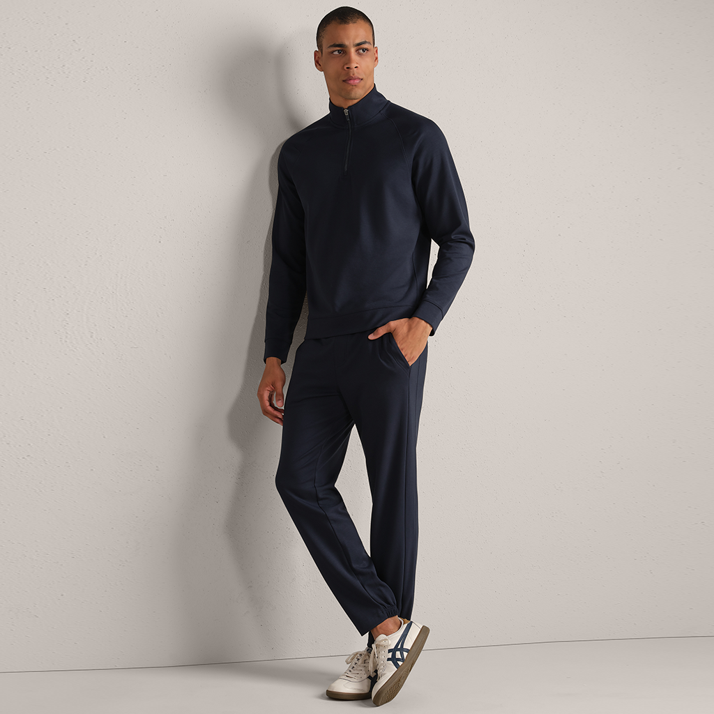Product image: Rhone Dreamstate 14 zip true Navy mens 2025 Alt1.
