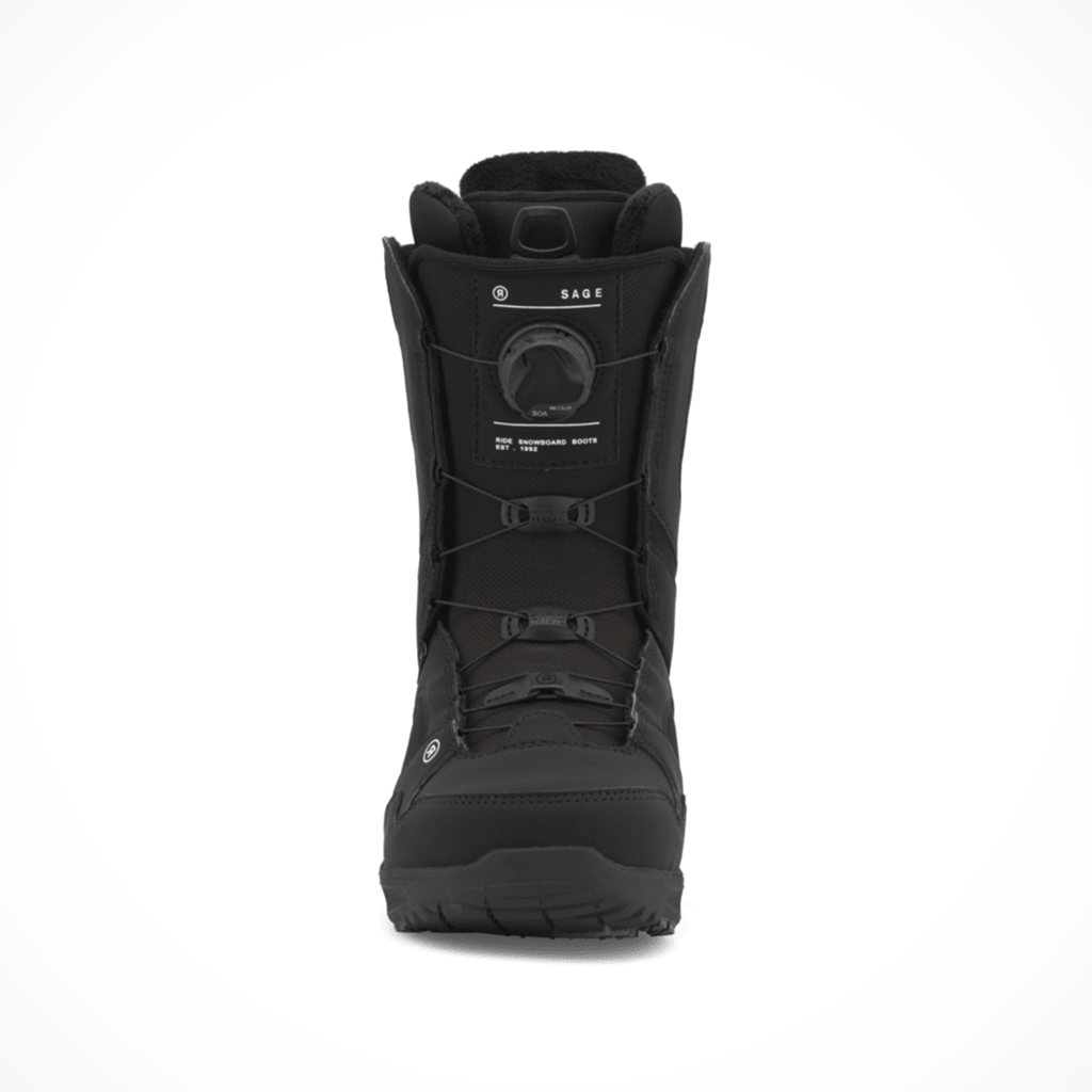 Product image: Ride Sage Black W Omens 2026, shown from the front.
