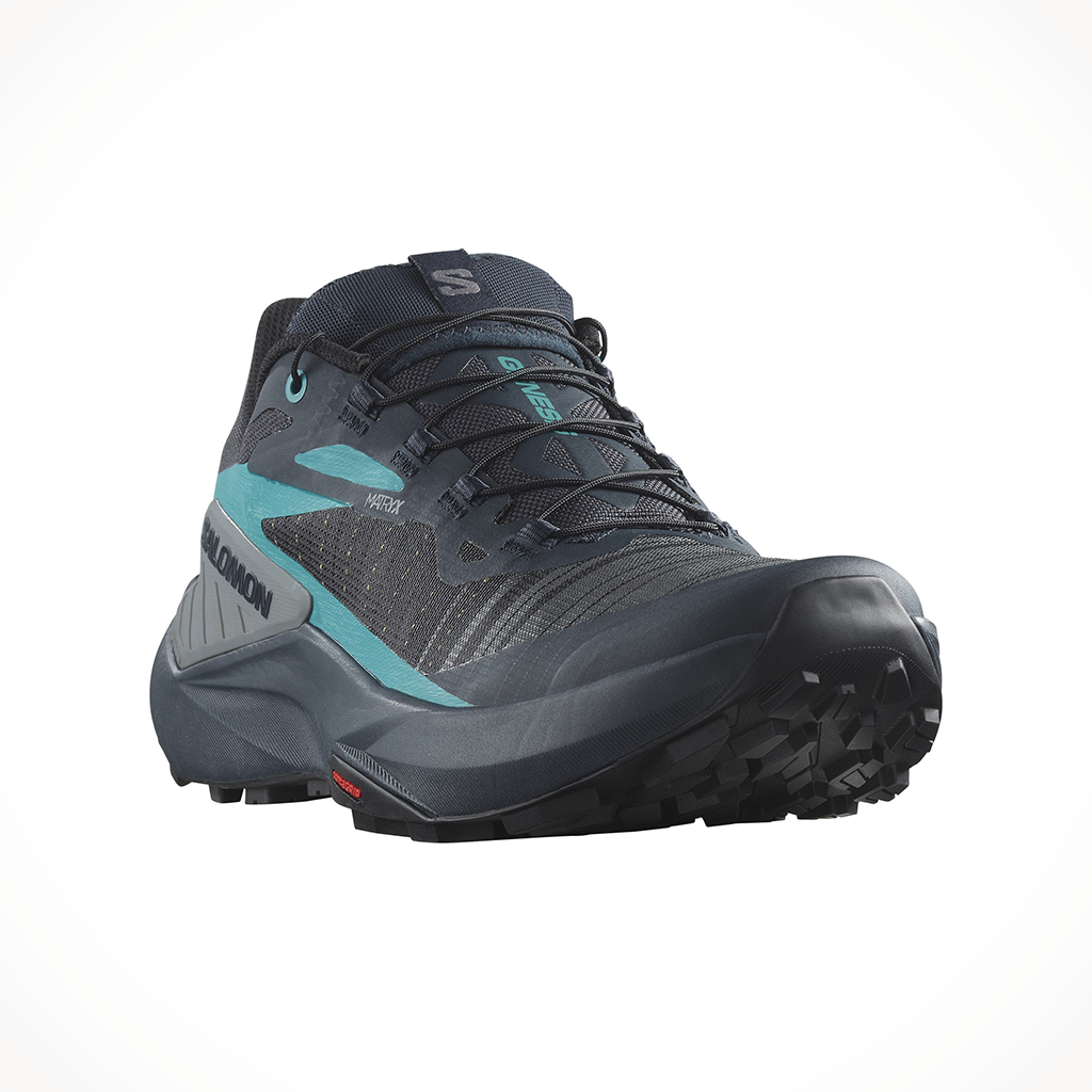 Product image: Salomon Genisis Carbon Tahitian Tide Quiet Shade Mens 2024, shown from a three-quarter angled view.