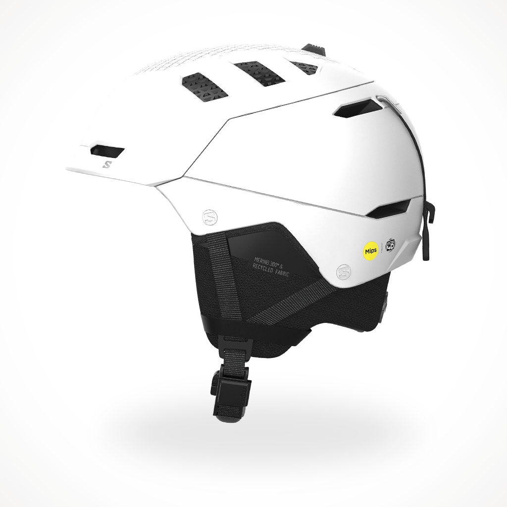 Product image: Salomon Husk Prime MIPS 2024 Snow Helmet White.
