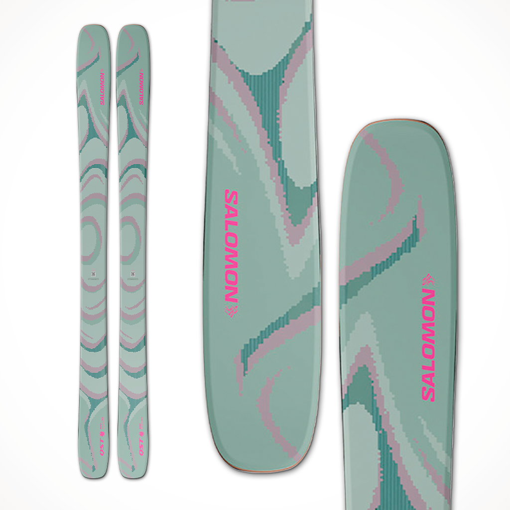 Product image: Salomon QST 100 Iceberg Green 2025, shown in primary marketing view.