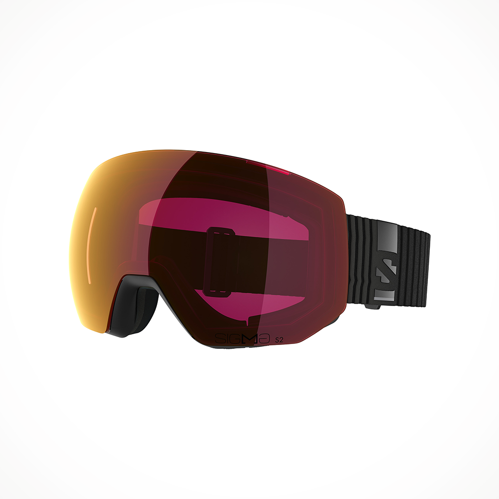 Product image: Salomon RADIUMPROSIGMA Black Poppy Red extralens, shown in primary marketing view.
