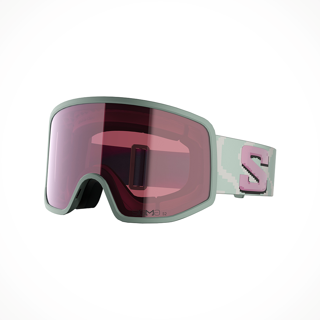 Product image: Salomon SENTRYPROSSIGMA Iceberg Green QST Silver Pink extralens, shown in primary marketing view.