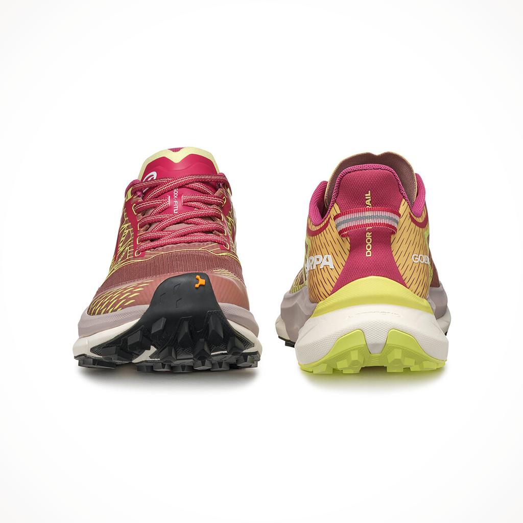 Product image: Scarpa Golden Gate ATR 2 Velvet Rose Bright Green WO Mens 2024, shown as a pair.