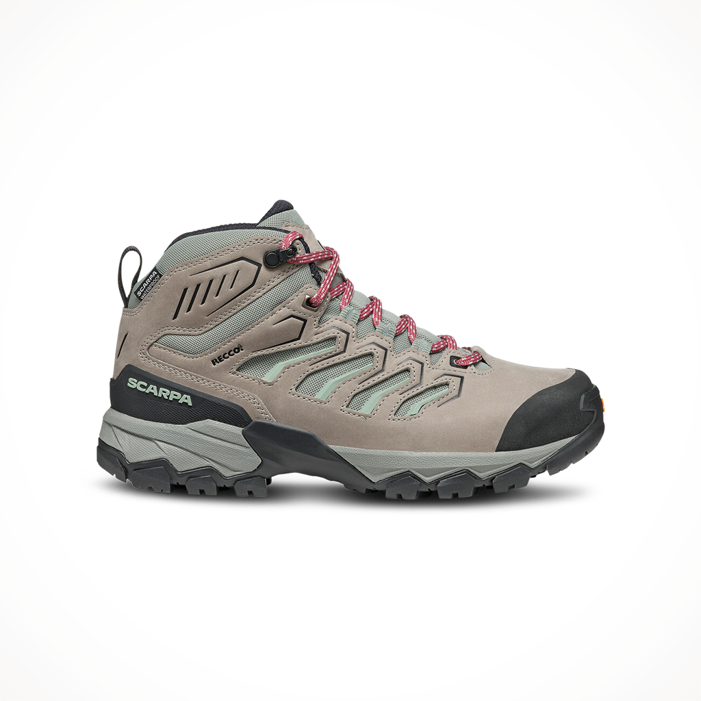 Product image: Scarpa Moraine Mid WP Mineral W Omens 2024, shown in primary marketing view.