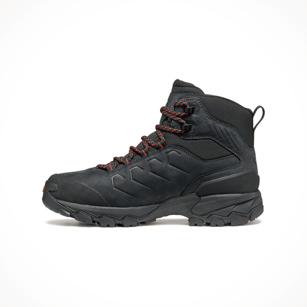 Product image: Scarpa Moraine Polar GTX Dark Anthracite Ocean Anthracite Womens 2024, shown from the left side profile.