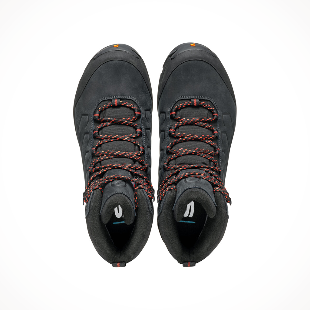 Product image: Scarpa Moraine Polar GTX Dark Anthracite Ocean Anthracite Womens 2024, shown from above.