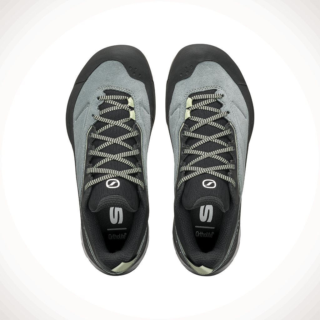Product image: Scarpa Rapid XT Conifer Sunny Lime Womens 2025, shown from above.