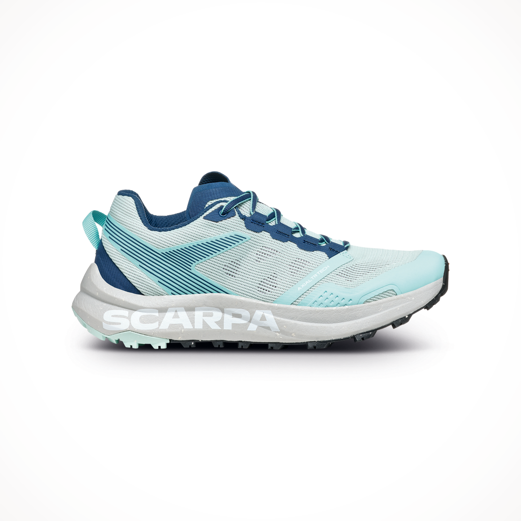 Product image: Scarpa Spin PLANET Aqua Blue Womens 2025, shown in primary marketing view.