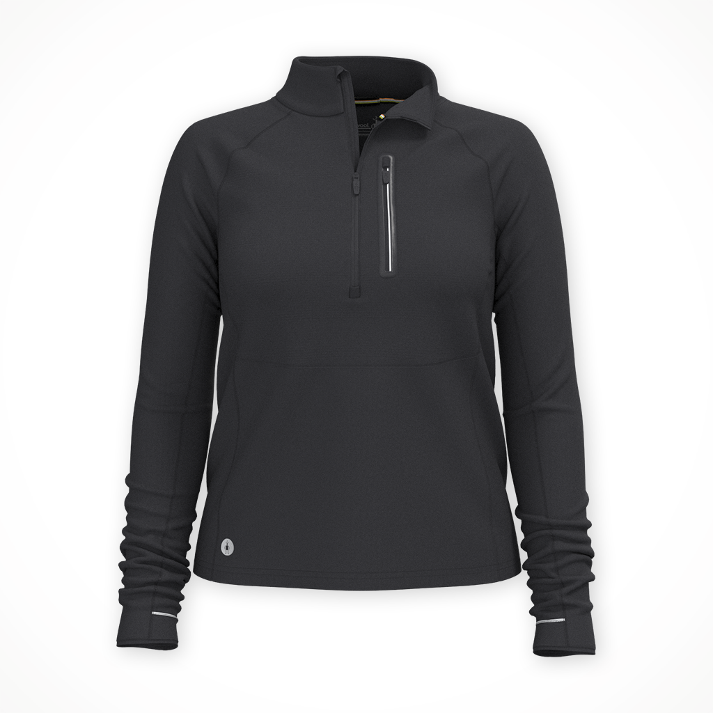 Product image: Smartwool Active Fleece hlf Zip Black Wo Mens 25, shown in primary marketing view.
