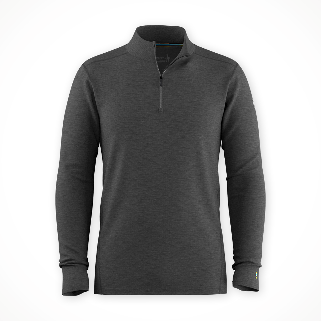 Product image: Smartwool Classic All Season merino Baselayer quarter Z Ip iron H Eather mens 2026, shown in primary marketing view.