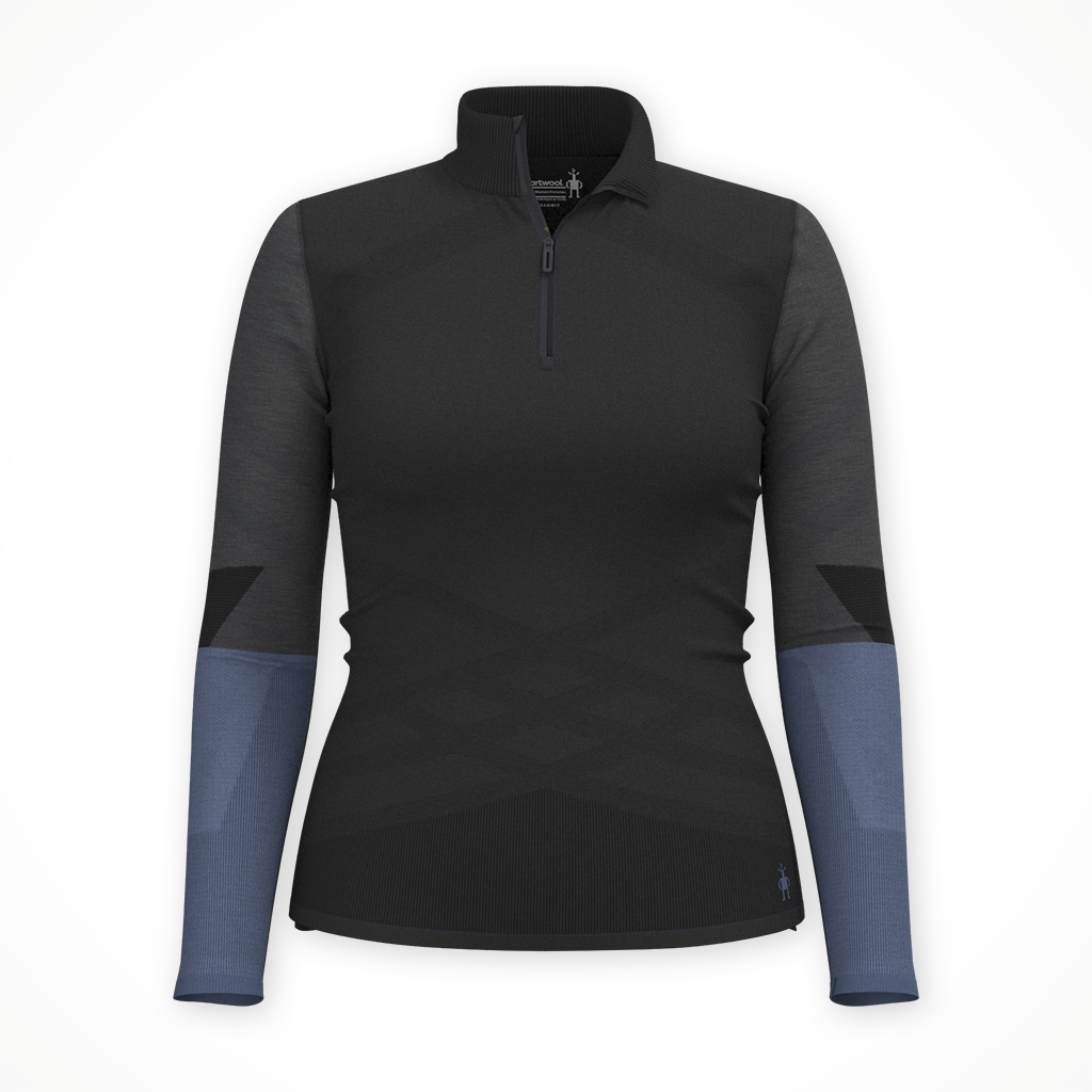 Product image: Smartwool Intra therm q zip blk Char womens 2.