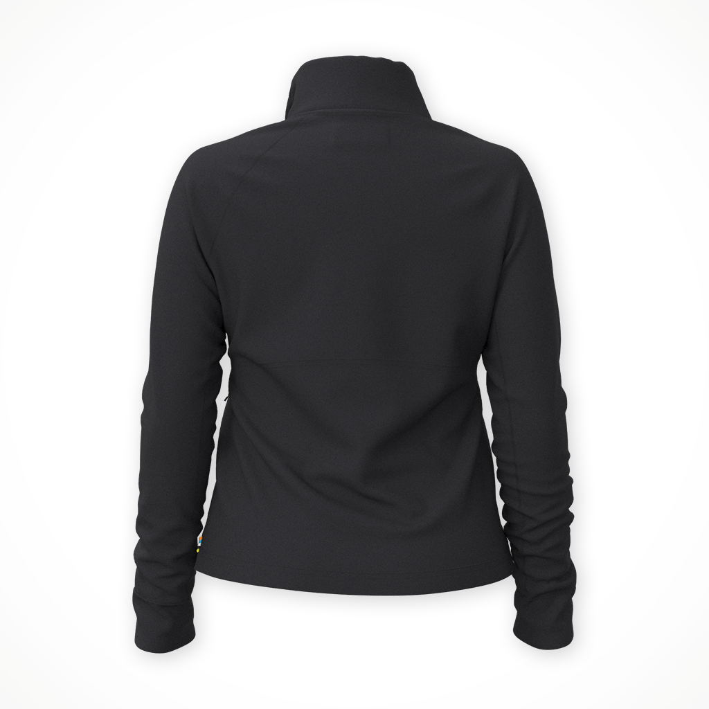 Product image: Smartwool Smartloft Hybrid jckt blk womens 2025, shown from the back.