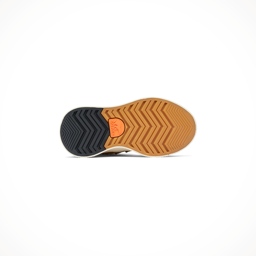 Product image: Sorel Out N About IV Chillz WP Taffy Black Kids 2024, showing the bottom view.
