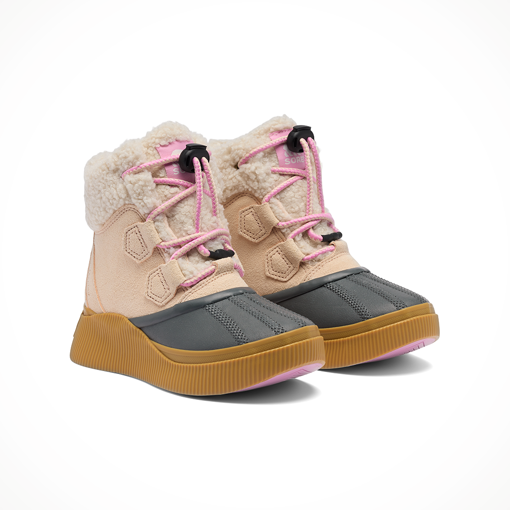 Product image: Sorel Out N About IV C Hillz WP Pearlescent kids 25, shown as a pair.