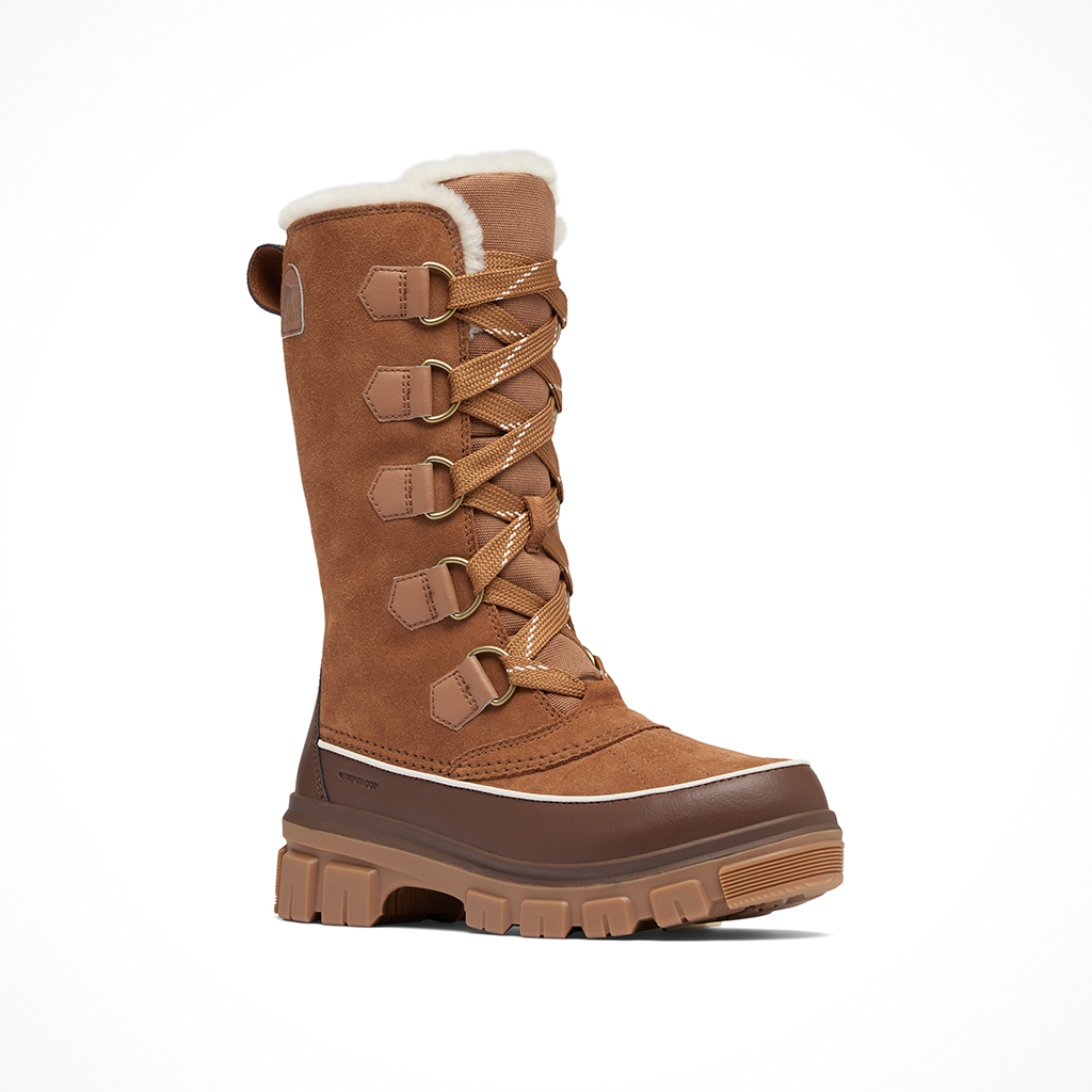 Product image: Sorel Tivoli V Tall WP Velvet Tan Womens 2024, shown from a three-quarter angled view.