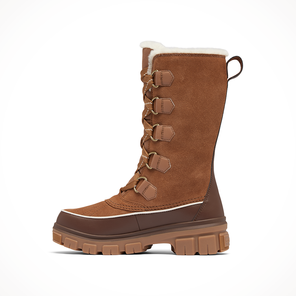 Product image: Sorel Tivoli V Tall WP Velvet Tan Womens 2024, shown from the left side profile.