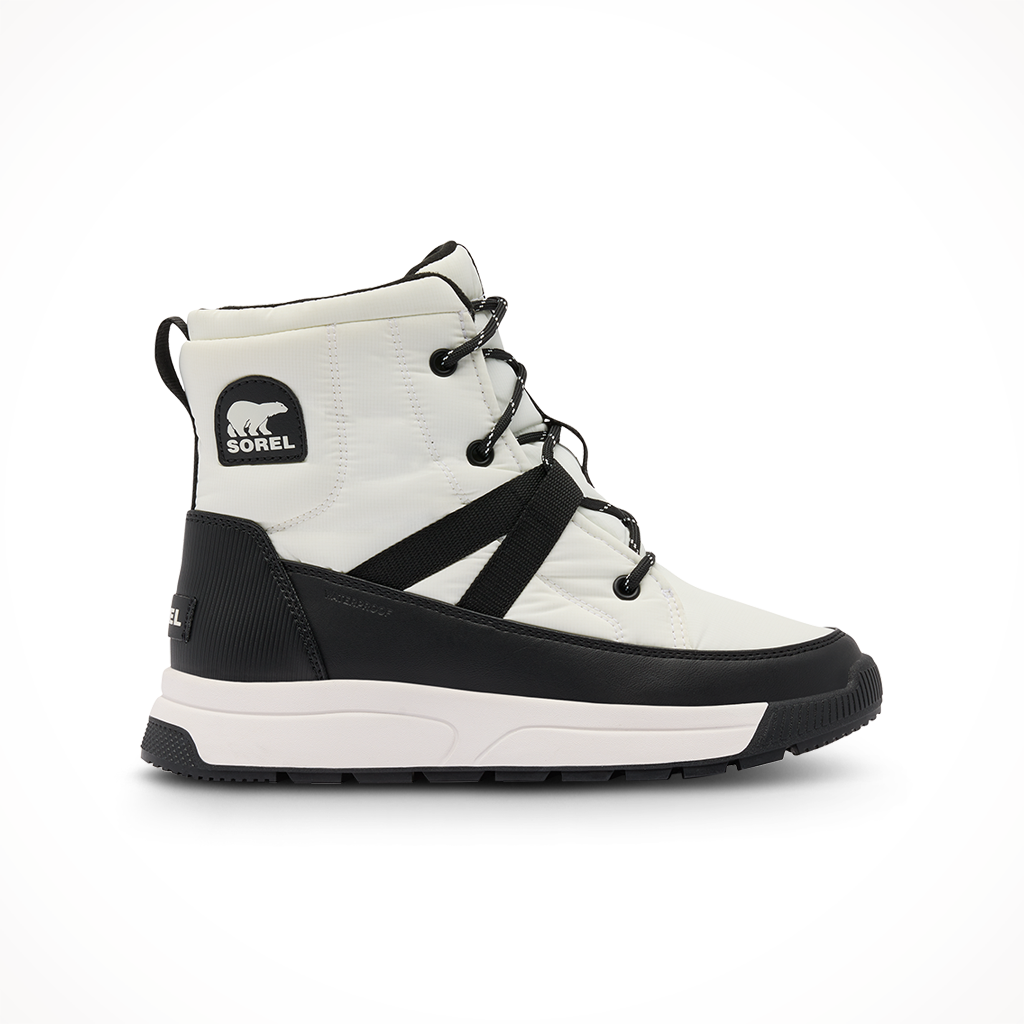Product image: Sorel Whitney III Mid WP Sea Salt Black womens 2025, shown in primary marketing view.