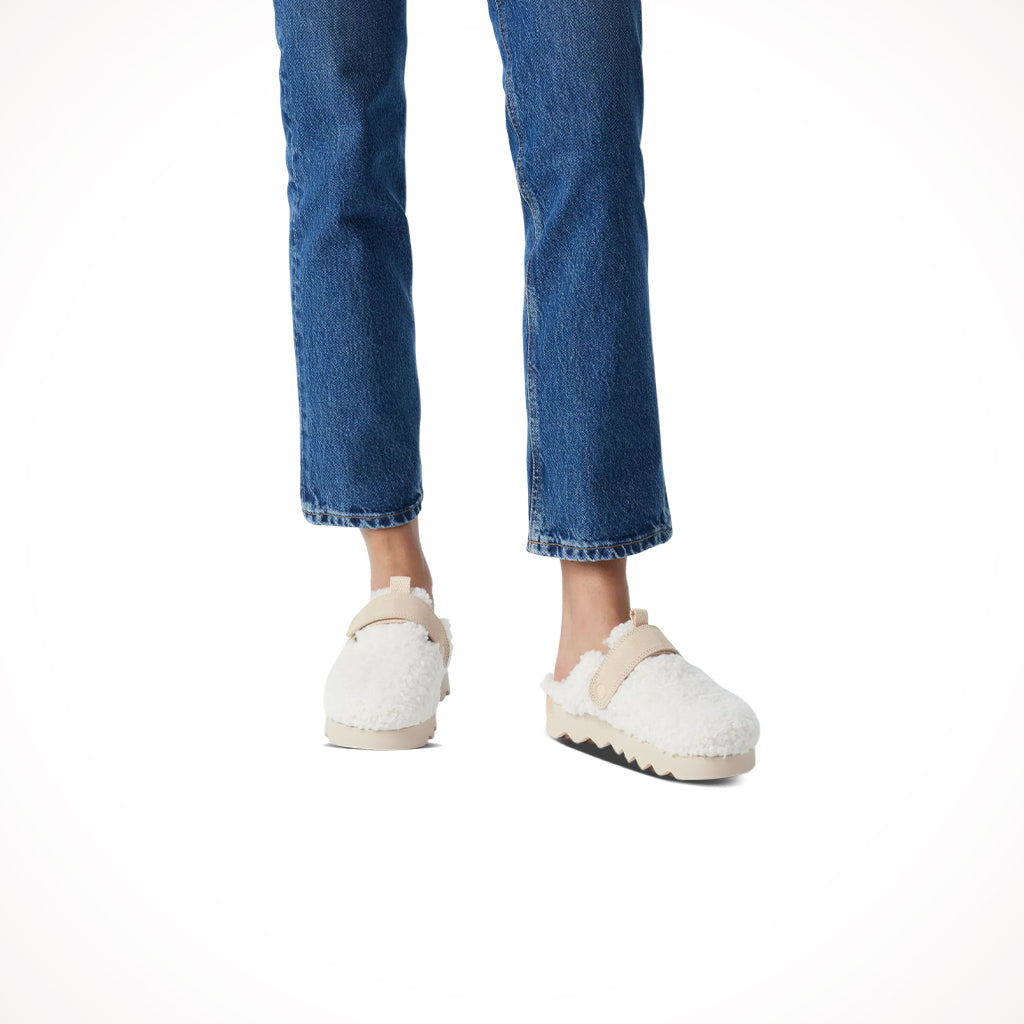 Sorel Womens Viibe Clog Cozy Natural Bleach Ceramic Lifestyle.jpg