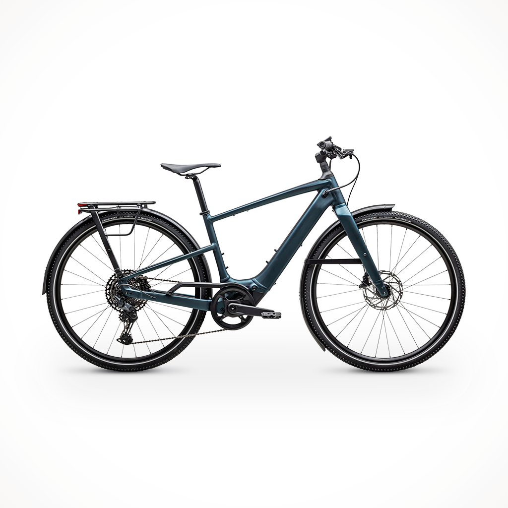 Product image: Specialized Turbo Vado SL 2 5 satin Deep Lake Metallic black Liquid Metal Frost, shown in primary marketing view.
