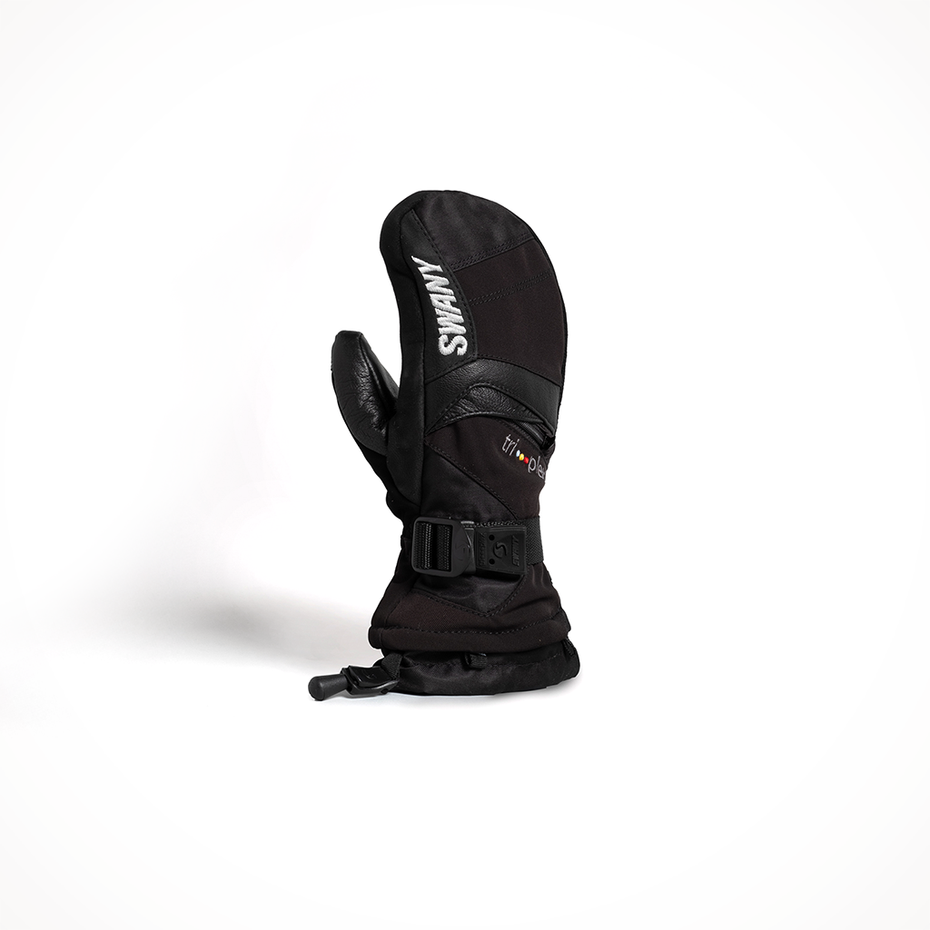 Product image: Swany X Change Mitt Black Kids 2024, shown in primary marketing view.