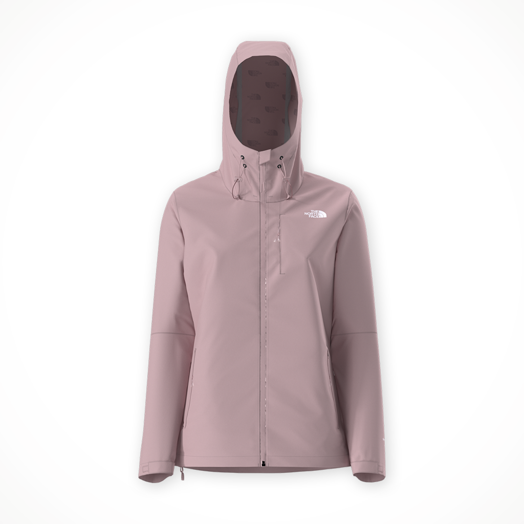 Product image: TNF Alta Vista Rain Jacket Metal Pink Womens 2026, shown in primary marketing view.