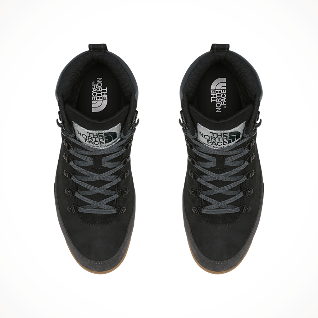 Product image: TNF Back To Berkley IV L Eather WP TNF Black ashpalt Grey Mens 2025, shown from above.