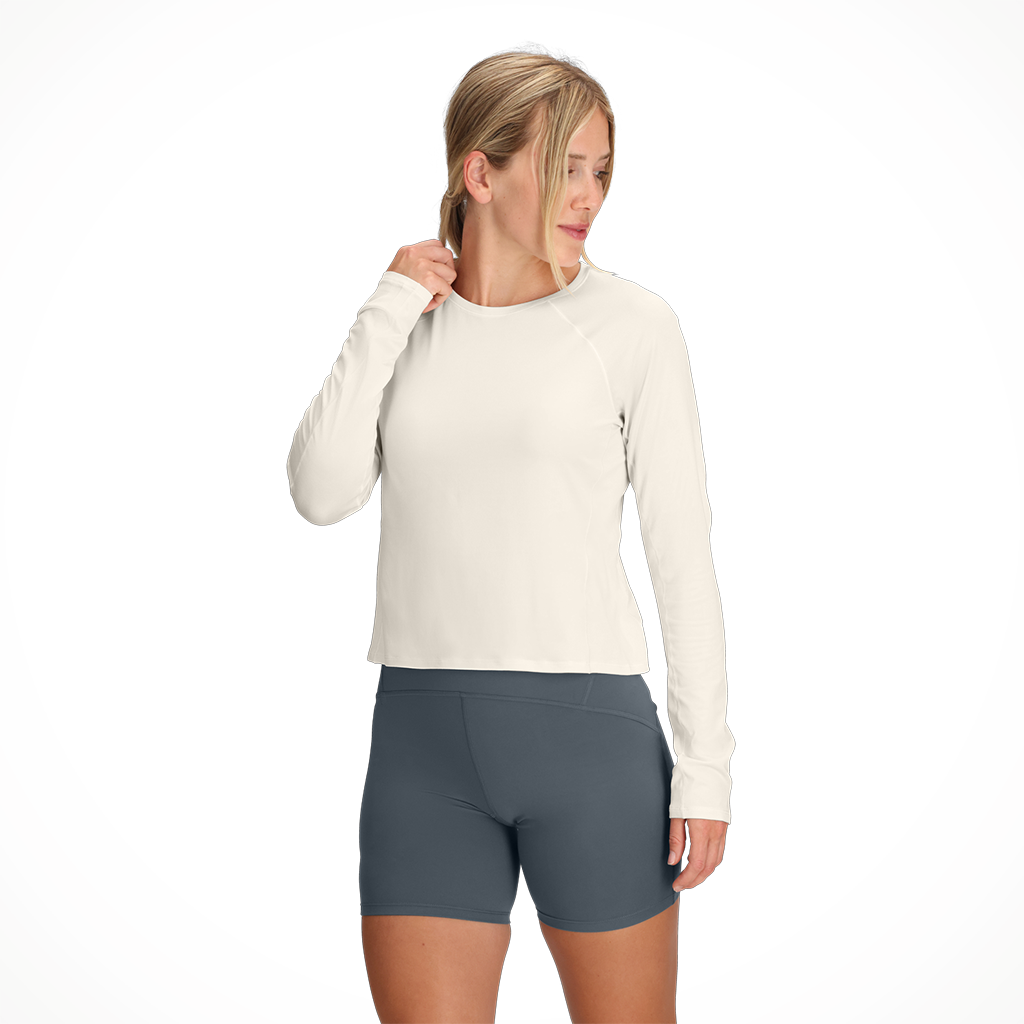Product image: TNF Jaida LS White D Une Light Heather Womens 2026 alt1.