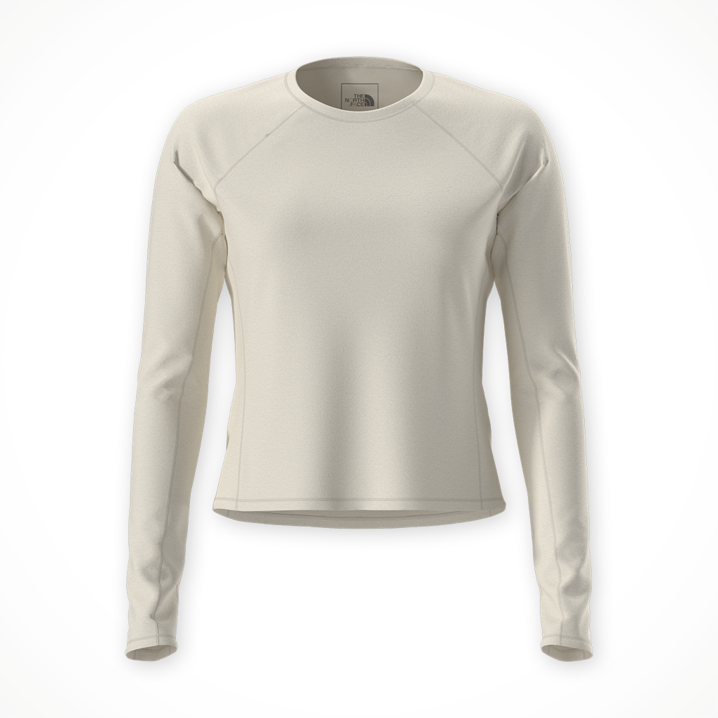 Product image: TNF Jaida LS White D Une Light Heather Womens 2026, shown in primary marketing view.