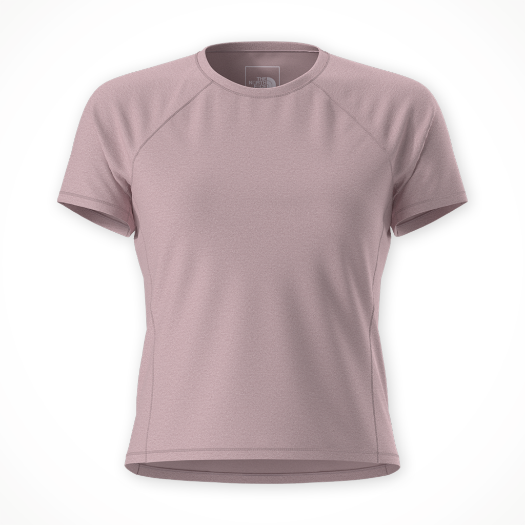 Product image: TNF Jaida SS Tee Metal Pink heather Womens 2026, shown in primary marketing view.