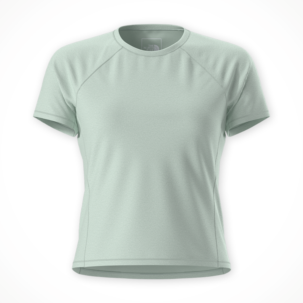 Product image: TNF Jaida SS Tee Opal Frost Light H Eather Womens 2026, shown in primary marketing view.
