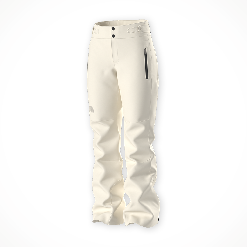 Product image: TNF Lenado Pant White Dune womens 2025, shown from a three-quarter angled view.