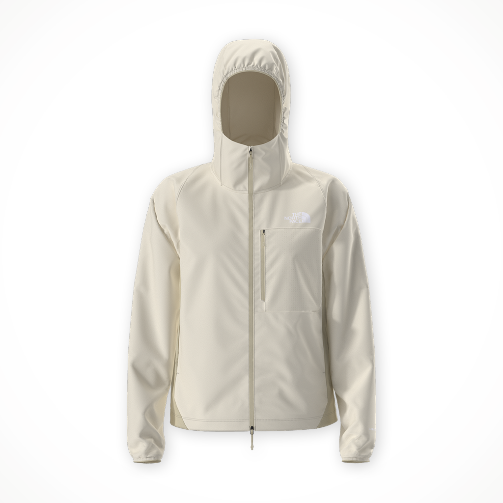 Product image: TNF Lightrange W Oven Jacket White Dune Desert S Tone womens 2026, shown in primary marketing view.
