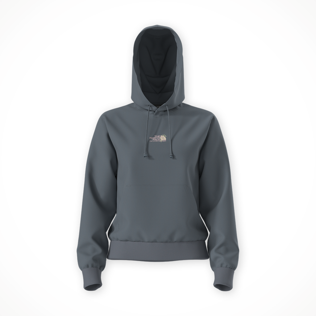 Product image: TNF Midnight Ember Regular Hoodie Granite Grey Womens 2026, shown in primary marketing view.