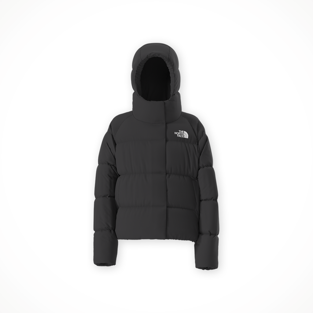 Product image: TNF North Down Hooded Jacket TNF Black Girls 2025, shown in primary marketing view.