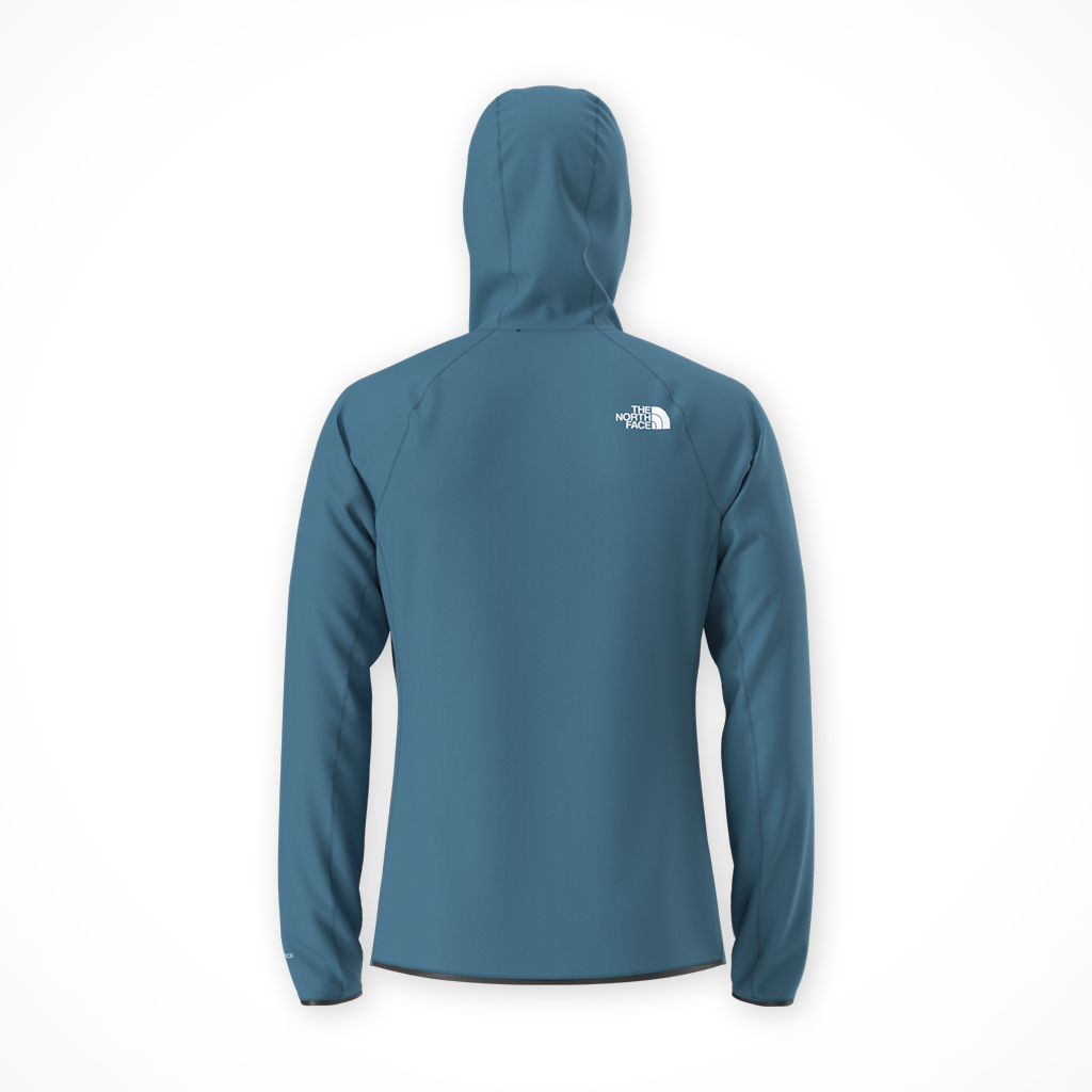 Product image: TNF Summit Futurefleece Full Zip Hoodie Dusk Blue Mens 2026, shown from the back.