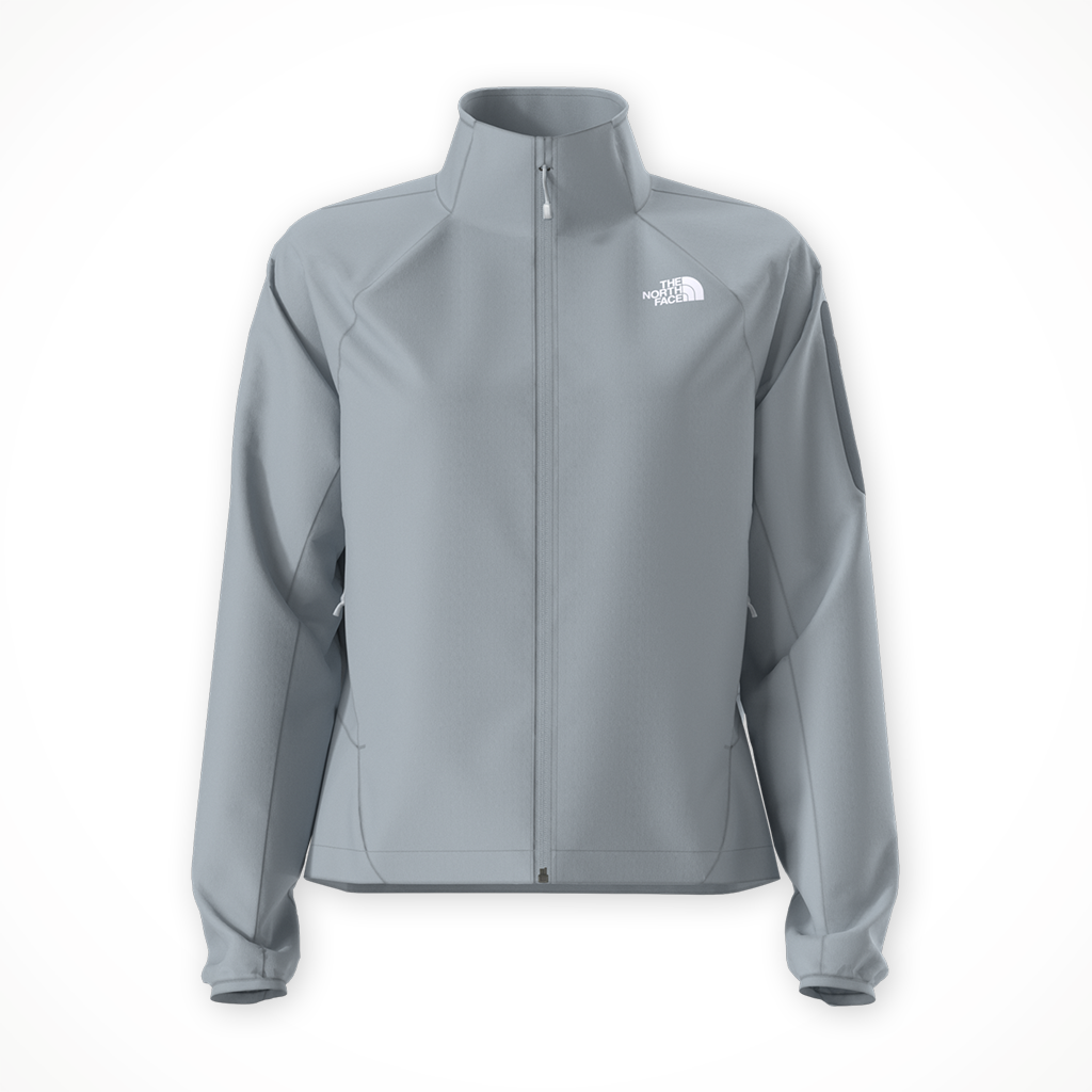 Product image: TNF Tek Approach Jacket Frost Grey Womens 2026, shown in primary marketing view.