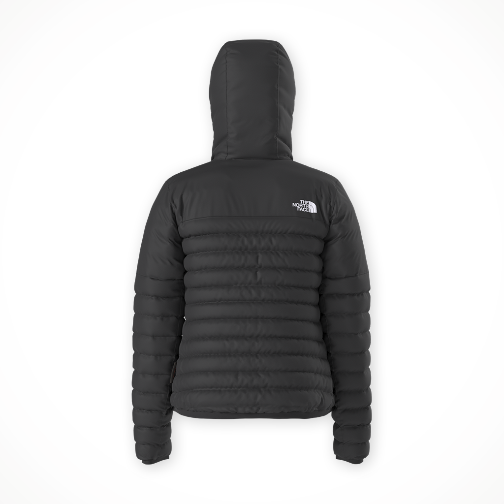 Product image: TNF Terra Peak Hoodie TNF Black 2025 Womens, shown from the back.