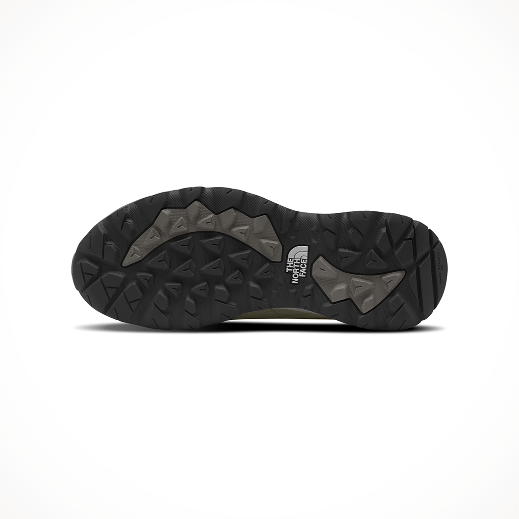 Product image: The North Face Hedgehog 3 Mid WP New Taupe Green TNF Black Mens 2004, showing the bottom view.