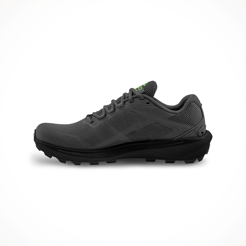 Product image: Topo Terraventure 4 Dark Grey Green Mens 2024, shown from the left side profile.